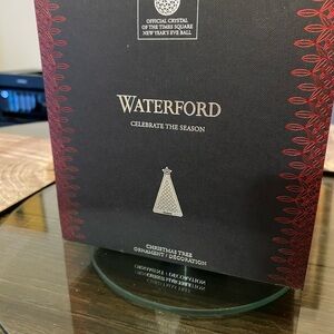 Waterford Festive Red and Silver Ornament